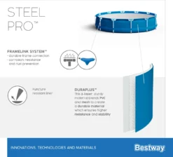 Bestway Steel Pro Swimming-Pool 305x76 Cm -Bestintex Geschaft 30b3efc71a9377f6e64d8cc464857e43