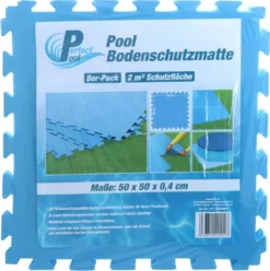 Perfect Pool Poolmatte Pool Bodenschutzmatte Fitnessmatte BLAU 8er Pack, M-572-20200020 -Bestintex Geschaft 340f66062eb4b47f894f4243b5c31021