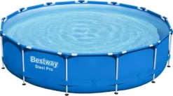 Bestway® Steel Pro™ Frame Pool-Set Mit Filterpumpe Ø 396 X 84 Cm, Blau, Rund