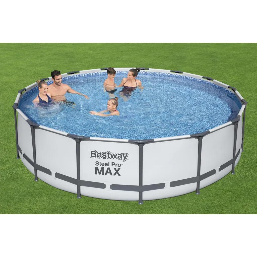 Bestway Frame Pool “Steel Pro™” Set 457x107 Cm - Rund - 14.970 L; 56488 12 Bestway Frame Pool “Steel Pro™” Set 457x107 Cm - Rund - 14.970 L; 56488 – Bild 10