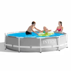 Intex PrismFrame, 4485 L, Gerahmter Pool, Erwachsener & Kind, Grau, 20,1 Kg -Bestintex Geschaft 3afc571a2abe3464bf87ddd1208b63e7