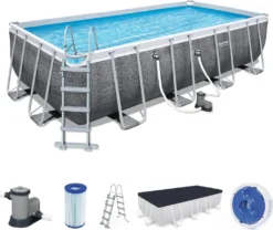 Bestway Power Steel™ Frame Pool Komplett-Set, Eckig, Mit Filterpumpe, Sicherheitsleiter & Abdeckplane 549 X 274 X 122 Cm, Schwimmbecken, Schwimmen, Pools 36 Bestway Power Steel™ Frame Pool Komplett-Set, Eckig, Mit Filterpumpe, Sicherheitsleiter & Abdeckplane 549 X 274 X 122 Cm, Schwimmbecken, Schwimmen, Pools -Bestintex Geschaft 3b474b1905310f86fab8e94d13d8c61a