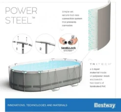 Bestway Power Steel Schwimmbad Oval 305 X 200 X 84 Cm 15 Bestway Power Steel Schwimmbad Oval 305 X 200 X 84 Cm -Bestintex Geschaft 3b9073a90dc70909a262162f849f076e