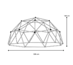 Lifetime Geometrisches Klettergerüst, Kletterkugel "Geodome" Grün / Bronze Ø 335 X 168 Cm -Bestintex Geschaft 3cb0953b21b640004037e444abd6f34e