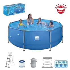 Happy People Stahlrahmenpool-Set, 360x122cm -Bestintex Geschaft 3d53a0dd58adbbf2d347e7df5763cc44