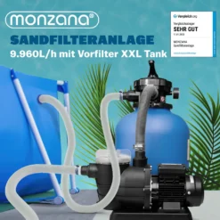 Monzana Sandfilteranlage Mit Vorfilter XXL Tank 9960 L/h Filteranlage Pool Sandfilter -Bestintex Geschaft 3e5021b9d0c5d2e8b738d24bac21b966