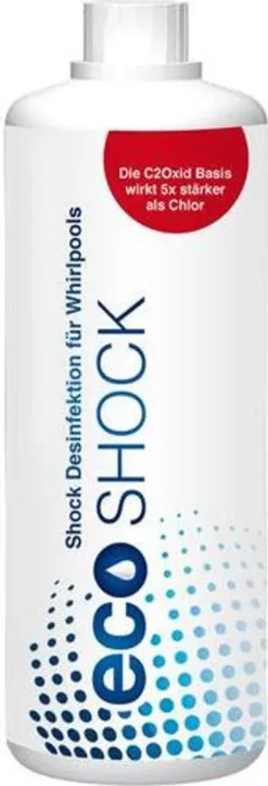 EcoShock Schockbehandlung Wasser Whirlpool Spa 1000ml Chlorfrei