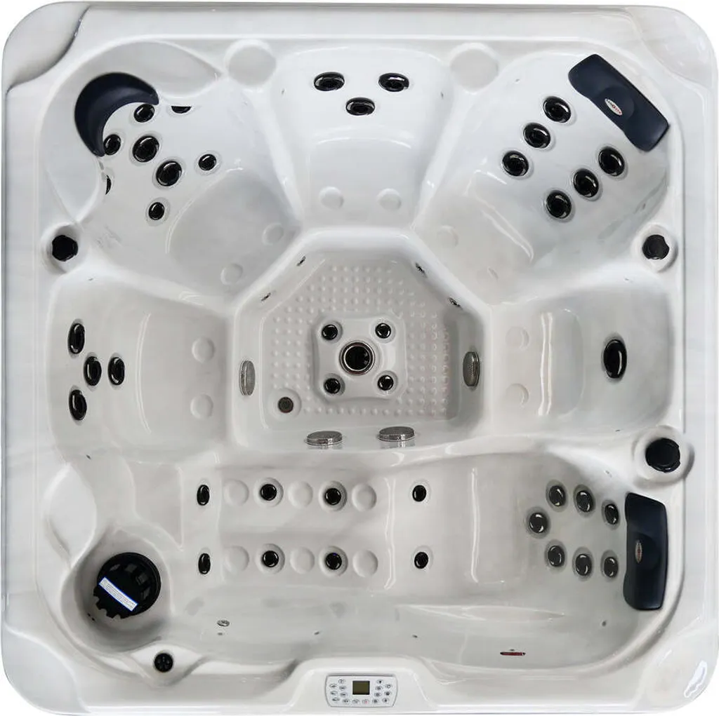 Outdoorwhirlpool Oasis Maxi Weiß Inkl. Treppe Und Abdeckung - 210 X 210 X 92cm 7 Outdoorwhirlpool Oasis Maxi Weiß Inkl. Treppe Und Abdeckung - 210 X 210 X 92cm – Bild 5