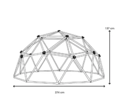 Lifetime Geometrisches Klettergerüst, Kletterkugel "Geodome" Braun / Blau Ø 274 X 137 Cm -Bestintex Geschaft 410ea0b0ed654048d311f57f1461d691