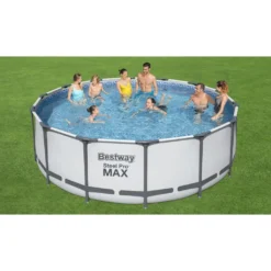 Bestway Steel Pro Max™ Frame Pool Komplett-Set, Rund, 427x122cm, 5612X -Bestintex Geschaft 412f7fc3cfb90da382857c643099c7d4