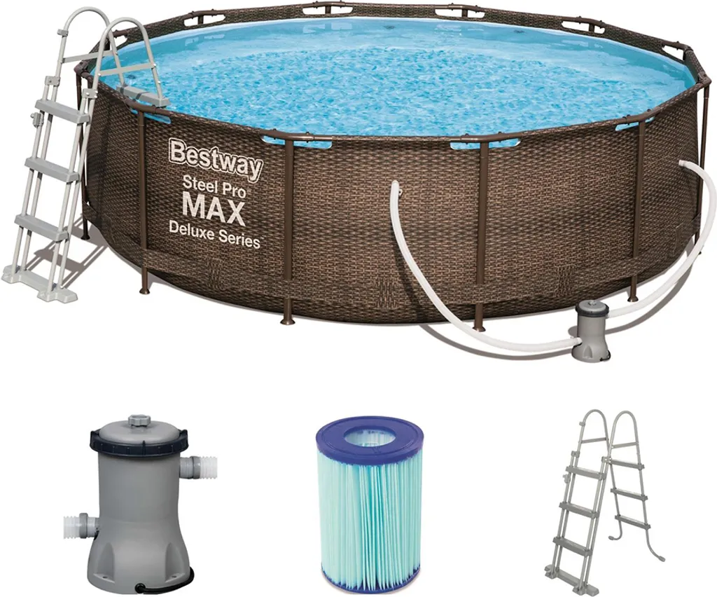 Bestway Swimmingpool-Set Steel Pro Max Rahmen 366 X 100 Cm 11 Bestway Swimmingpool-Set Steel Pro Max Rahmen 366 X 100 Cm – Bild 10