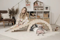 MAMOI® Kletterbogen Mit Rutsche, Kletterdreieck, Baby Klettern, Regenbogenwippe Aus Holz, Holzbogen Für Kinder, Rutschbrett Für Spielplatz, Klettergerüst Indoor Ab 1/2/3 Jahre -Bestintex Geschaft 4285dfde7a3b17be8f954c47b5df9c35