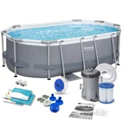 Bestway 5614A Power Steel Ovaler Oberirdischer Pool 305x200x84cmHöhe (cm): 84, Breite (cm): 305, Zusammensetzung: PVC, Länge (cm): 200, Gestalten: Oval, Maße: 3 - 3,99 M, Filterpumpe: 58381 28 Bestway 5614A Power Steel Ovaler Oberirdischer Pool 305x200x84cmHöhe (cm): 84, Breite (cm): 305, Zusammensetzung: PVC, Länge (cm): 200, Gestalten: Oval, Maße: 3 - 3,99 M, Filterpumpe: 58381 -Bestintex Geschaft 42a64a95241b491467fd79aa6021d362