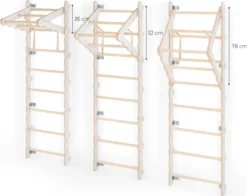 MAMOI® Klettergerüst Indoor, Sprossenwand Für Kinderzimmer, Turnringe Kinder Für Klettern, Kletterwand Und Spielgeräte, Turngeräte Mit Klimmzugstange Für Drinnen, Sportgeräte Ab 3 Jahren -Bestintex Geschaft 42b09bcd17226fdbea7f2cb9d0238795 1