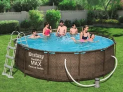 BESTWAY 56709 Steel Pro Max Frame Pool Set Rund Filterpumpe Leiter Braun 366x100 35 BESTWAY 56709 Steel Pro Max Frame Pool Set Rund Filterpumpe Leiter Braun 366x100 -Bestintex Geschaft 4651b1d5ac8fdce790099210cd8d211c