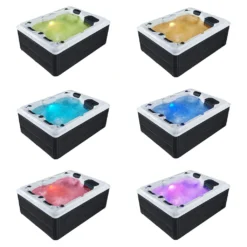 Artsauna Outdoor Whirlpool Oasis – Spa Mit Massagedüsen, LED-Beleuchtung, 2 Filter, Abdeckung, Pumpe, Ausstiegshilfe - Whirlpool Winterfest & Beheizbar -Bestintex Geschaft 46d309e1cff5d28d1c7e7969aec8e8ea