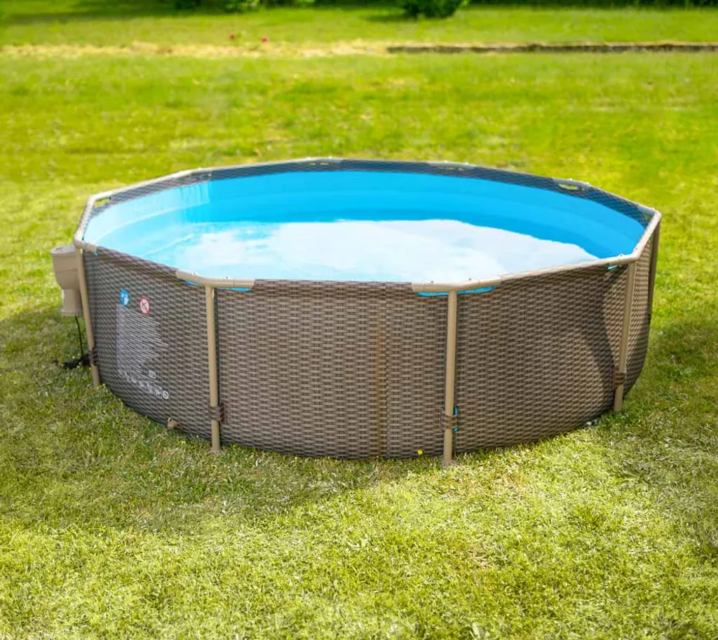 Summer Waves Stahlrahmen Aufstellpool Active Frame Braun Rund Ø 305x76 Cm 8 Summer Waves Stahlrahmen Aufstellpool Active Frame Braun Rund Ø 305x76 Cm – Bild 6