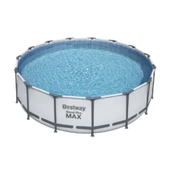 Bestway Steel Pro Max™ Frame Pool Komplett-Set, Rund, Mit Filterpumpe, Sicherheitsleiter & Abdeckplane 457 X 122 Cm -Bestintex Geschaft 4aaeca3f77e2d2124dfebd77d085d603