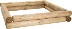 Massiver Sandkasten Holz Bausatz | 190x190cm Höhe 30cm | Größen 90-190cm | Höhen 20-40cm | Aus Palisaden -Bestintex Geschaft 4ac5bada70b8b3d00a3f4bf4b41db583