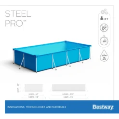 Bestway® Steel Pro™ Frame Pool Ohne Pumpe 300 X 201 X 66 Cm, Blau, Eckig -Bestintex Geschaft 4b413d34efe8547140a22cadc02c72c7