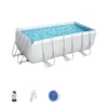 Bestway Power Steel™ Frame Pool Komplett-Set, Eckig, 412x201x122cm, 56457 -Bestintex Geschaft 4b4164a6459ade214e02d9d0ca4199ec