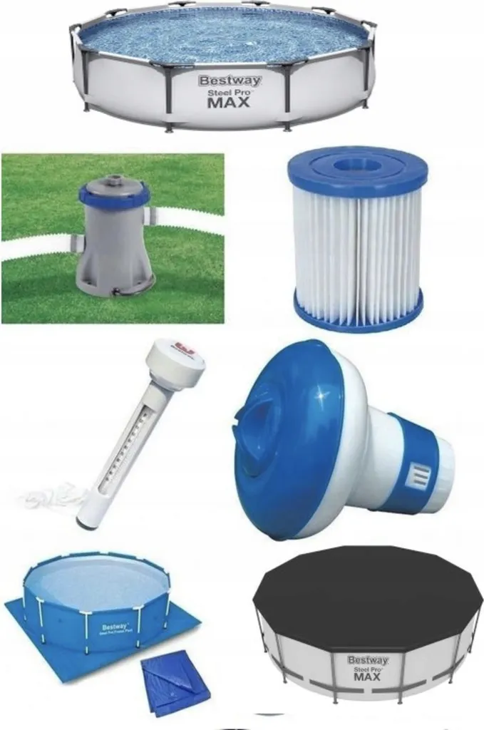 Bestway 56408 Steel Pro MAX Frame Pool 305x76 Schwimmbecken Gartenpool Pumpe Set 4 Bestway 56408 Steel Pro MAX Frame Pool 305x76 Schwimmbecken Gartenpool Pumpe Set – Bild 2