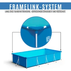 Bestway Steel Pro Framepool 400 X 211 Cm Mit Reinigungset (bundle) - Stahlrahmen Schwimmbecken Mit 7-teilige Pflegeset - Blau -Bestintex Geschaft 4c0275d9f00ccf054583b87389163c33