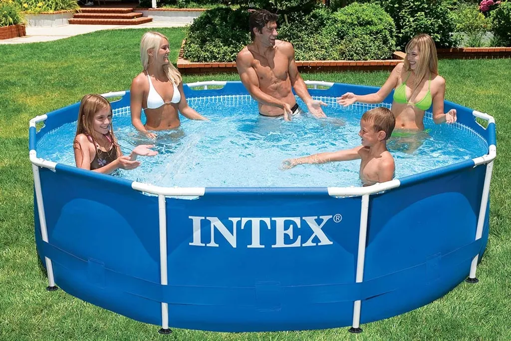 Intex 305x76 Cm Prism Metal Frame Swimming Pool Schwimmbecken 28200 Mit Extra-Zubehör Wie: Schwimmreifen Und Strandball 8 Intex 305x76 Cm Prism Metal Frame Swimming Pool Schwimmbecken 28200 Mit Extra-Zubehör Wie: Schwimmreifen Und Strandball – Bild 6