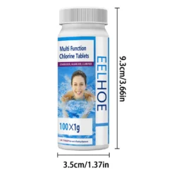 200 Chlortabletten, Schwimmbecken Reinigungstabletten Schwimmendes Chlor Whirlpool Chemikalienspender Reiniger Brausereiniger Werkzeuge -Bestintex Geschaft 4d60133475c5f43c6821378087497cd5