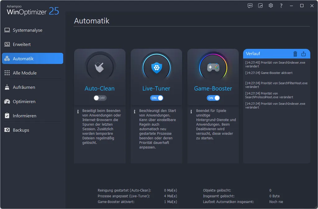 Ashampoo WinOptimizer 25 - 3 USER Lizenz - System Tuning Für Windows 4 Ashampoo WinOptimizer 25 - 3 USER Lizenz - System Tuning Für Windows – Bild 2