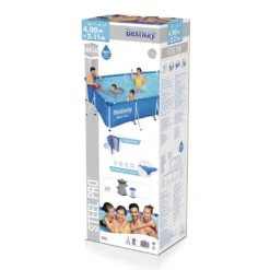 Bestway 56424 Rechteckig Aufstellpool Schwimmbad Steel Pro 400x211x81 CmGestalten: Rechteckig, Maße: 4 - 4,99 M, Filterpumpe: 58381 -Bestintex Geschaft 4d686f401ccf6d71ab8d489d244d58a8
