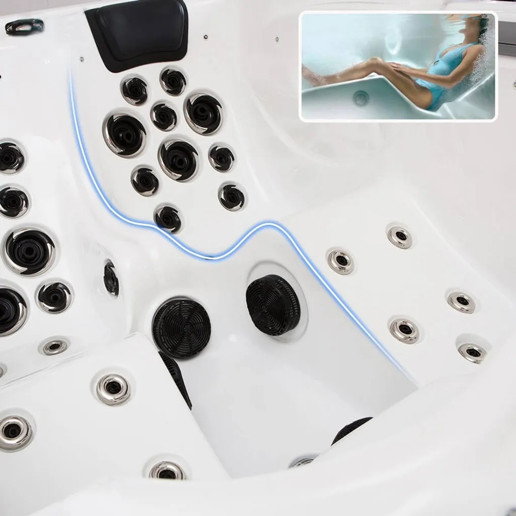 HOME DELUXE - Outdoor Whirlpool BEACH Plus Treppe Und Thermoabdeckung Außenpool Spa 14 HOME DELUXE - Outdoor Whirlpool BEACH Plus Treppe Und Thermoabdeckung Außenpool Spa – Bild 12