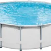 Summer Waves Premium FRAME Pool, Weiß, PVC/Stahl, Ø488x122 Cm, Jede Menge Zubehör Inklusive, Rund -Bestintex Geschaft 4dc701ca89b93a9c7c3a2edc228f01be