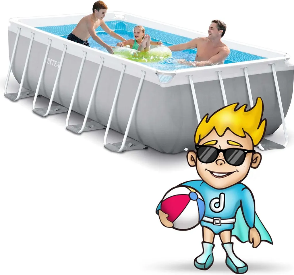 Intex Frame Pool Set Prism Quadra 400 X 200 X 100 Cm 16 Intex Frame Pool Set Prism Quadra 400 X 200 X 100 Cm – Bild 14