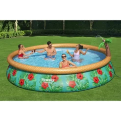 Bestway Fast Set™ Pool-Set Mit Filterpumpe "Paradise Palms", Rund, 457x84cm, 57416 -Bestintex Geschaft 50f6acd5f75f582de73f717829a769c7