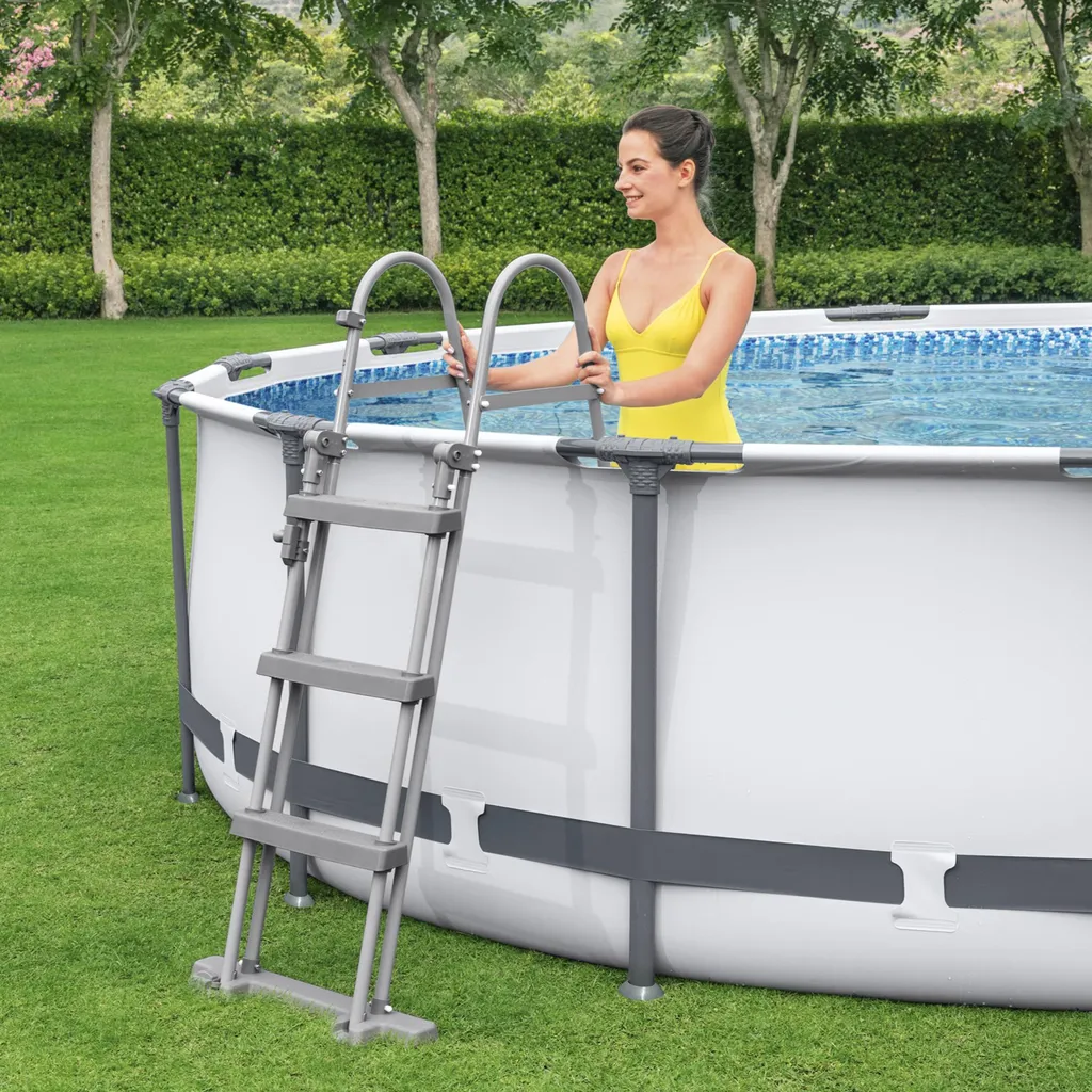 Bestway Frame Pool “Steel Pro™” Set 457x107 Cm - Rund - 14.970 L; 56488 21 Bestway Frame Pool “Steel Pro™” Set 457x107 Cm - Rund - 14.970 L; 56488 – Bild 19