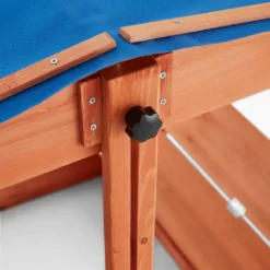 HOME DELUXE - Sandkasten BUDDELKISTE - 110 X 110 X 110 Cm - , Mit Höhenverstellbarem Sonnendach, Mit Umklappbaren Bänken I Sandbox -Bestintex Geschaft 5297ff5bf4d3a49b86c68266ec71932c