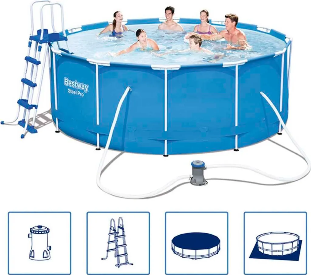 Bestway Frame Pool Komplett-Set Ø 366 X 122 Cm 19 Bestway Frame Pool Komplett-Set Ø 366 X 122 Cm – Bild 17
