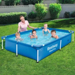 Bestway Steel Pro Swimming Pool Mit Stahlrahmen 221x150x43 Cm 56401 -Bestintex Geschaft 530ce2f94c08fa1580faff238a8ede33