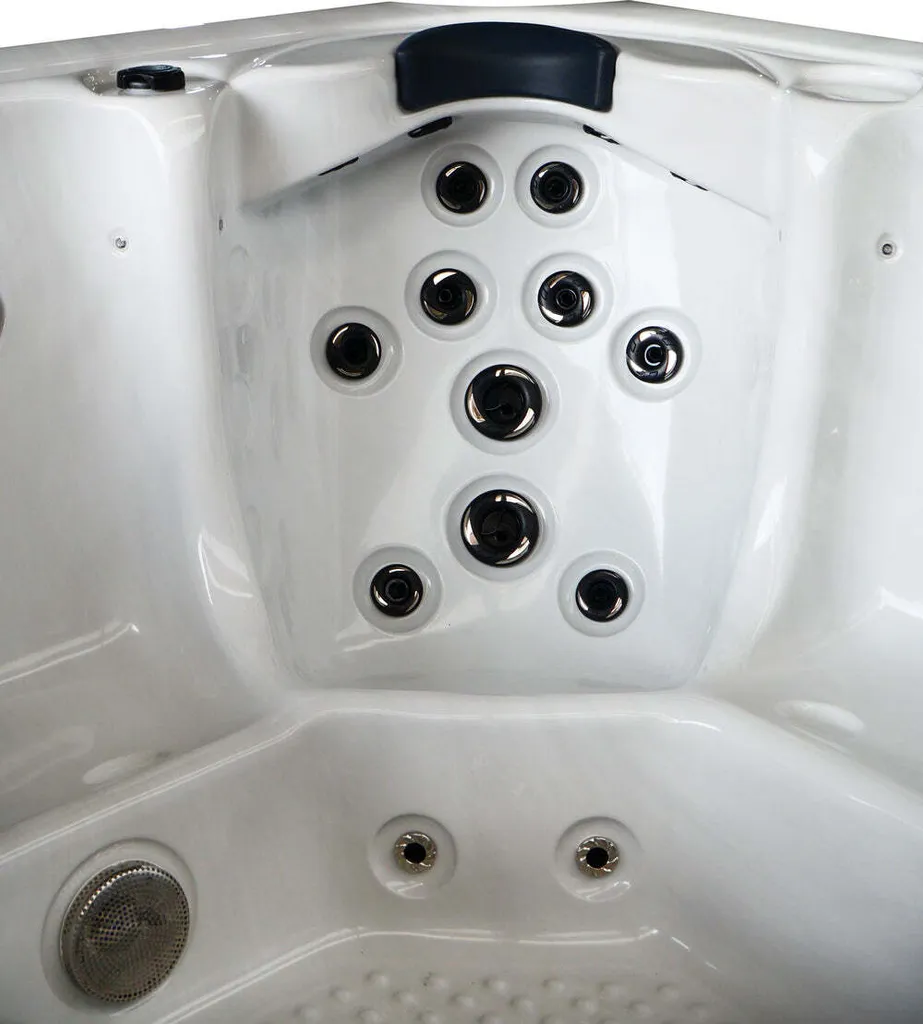 Outdoorwhirlpool Oasis Maxi Weiß Inkl. Treppe Und Abdeckung - 210 X 210 X 92cm 10 Outdoorwhirlpool Oasis Maxi Weiß Inkl. Treppe Und Abdeckung - 210 X 210 X 92cm – Bild 8