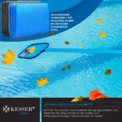 KESSER® Pool Teleskopstange Aluminium Poolstange | Stange Zur Poolreinigung 3-teilig | Einstellbar Von 1,20m Bis 3,60m | Witterungsbeständig Und Stabil, Farbe:Blau -Bestintex Geschaft 53e0d2314450dbaf72d80611c3f64d0b