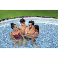 Bestway® Steel Pro MAX™ Auftstellpool-Komplett-Set Mit Filterpumpe Ø 427 X 107 Cm, Holz-Optik (Mooreiche), Rund -Bestintex Geschaft 5475e01469a4f746c4a953b29716c4de