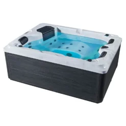 Artsauna Outdoor Whirlpool Oasis – Spa Mit Massagedüsen, LED-Beleuchtung, 2 Filter, Abdeckung, Pumpe, Ausstiegshilfe - Whirlpool Winterfest & Beheizbar -Bestintex Geschaft 54ff65431440b9ee897c7e1a9c397c13