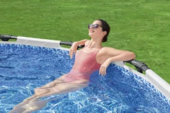 Bestway® Steel Pro MAX™ Aufstellpool Komplett-Set Mit Filterpumpe Ø 396 X 122 Cm, Lichtgrau, Rund -Bestintex Geschaft 55b890b89448b0b548a0f60772d3487f