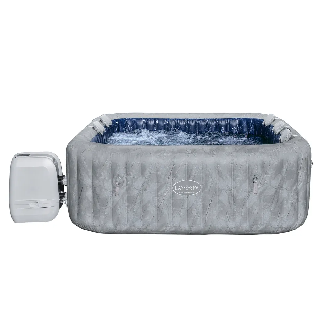 Bestway® LAY-Z-SPA® WLAN-Whirlpool San Francisco HydroJet Pro™ Ø 230 X 230 X 71 Cm, Eckig 4 Bestway® LAY-Z-SPA® WLAN-Whirlpool San Francisco HydroJet Pro™ Ø 230 X 230 X 71 Cm, Eckig – Bild 2