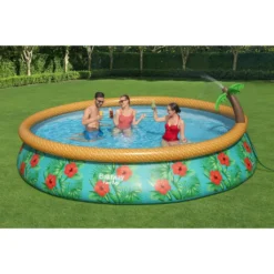 Bestway Fast Set™ Pool-Set Mit Filterpumpe "Paradise Palms", Rund, 457x84cm, 57416 -Bestintex Geschaft 55ca506b5b29e747c5ed8a80bbac659e