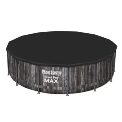 Bestway® Steel Pro MAX™ Auftstellpool-Komplett-Set Mit Filterpumpe Ø 427 X 107 Cm, Holz-Optik (Mooreiche), Rund -Bestintex Geschaft 55fb6aeb37ea8c0f6526b8a0513d296f