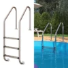 Poolleiter Einbauleiter 3 Stufen Schwimmbadleiter V2A Edelstahl Pool Einstieg