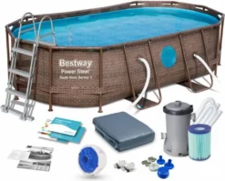 Bestway 56714 Oval Aufstellpool Mit Bullauge Swim Vista 427x250x100 CmGestalten: Oval, Maße: 4 - 4,99 M, Filterpumpe: 58383 -Bestintex Geschaft 56b1aac3de26e7ca50b70f98f910ba3b