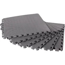 SUMMER FUN Bodenschutzmatten, Grau, 500x500x8mm (8 Stück Im Set = 2qm) 9 SUMMER FUN Bodenschutzmatten, Grau, 500x500x8mm (8 Stück Im Set = 2qm) -Bestintex Geschaft 58b3be9351702326e53ed224932446bc